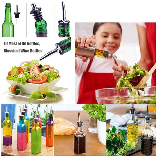 2-10x Speed Pourer Spirit Free Flow Wine Bottle Pour Spout Bar Stainless Steel - Picture 14 of 29