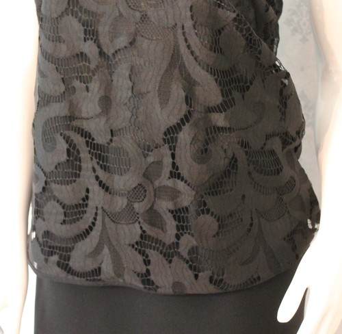 Milly Designer Damen-Tanktop schwarz Spitze Größe 6 - Bild 7 von 8
