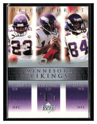 2002 Upper Deck Honor Roll T3 #76 Bennett / Daunte Culpepper / Randy Moss