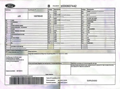 FV416K775AB Intercooler 277997 per FORD KUGA (CBS) TITANIUM 2015 - Foto 12 di 20