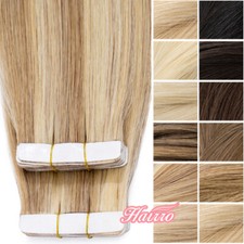 Tape In Real Remy 100 Real Human Hair Extensions Skin Weft 80 Pieces for Thick