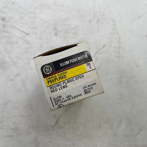 GE P9XPLRSD Red Round Plastic Operator Button - New - Picture 3 of 3