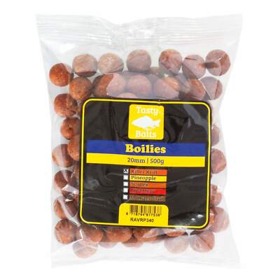 7,28/kg | Tasty Baits Boilies 20mm 500g Futter Karpfenangeln Karpfenköder