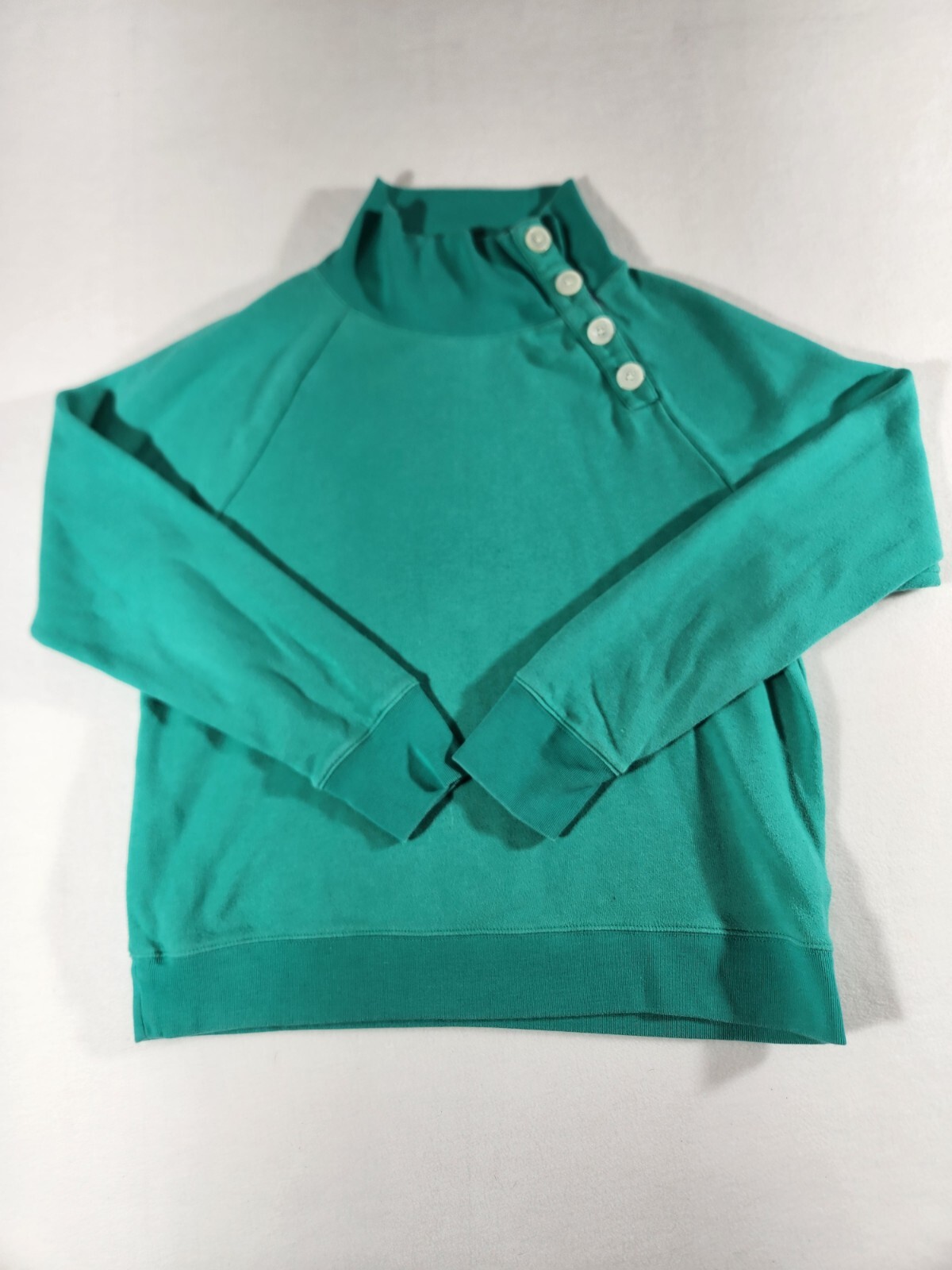 JCREW Collared Button Collar Pullover Sweatshirt … - image 1