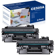 2PK CE505A 05A Toner Cartridge For HP LaserJet P2035 P2035n P2055 P2055dn P2055x