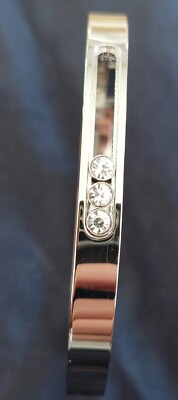 Schienenarmband Bergkristall Schiebe