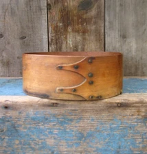 Antique Oval Shaker Pantry Box Original Surface