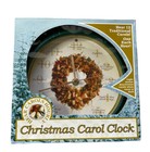 CHRISTMAS CAROL WREATH CLOCK (M. FELDSTEIN) Plays 12 Carols TESTED WORKS