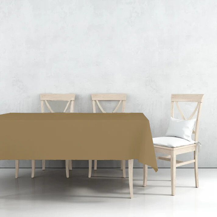 Disposable Plastic Tablecloths Rectangle 54" x 108" Table Covers 3 Pieces