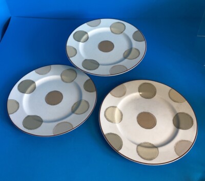 Set 3 of NORITAKE Ambience MOCHA JAVA  #7989 SALAD PLATE (8 1/4'')
