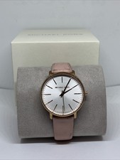Pink Leather Analog Dial Quartz Watch 
