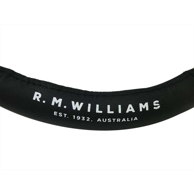 Rm Williams Leather 15 Inch 38cm Steering Wheel Cover Rmw