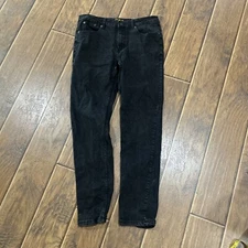 Ring of Fire Men’s Black  Skinny Jeans 34/32 Actual 32/29