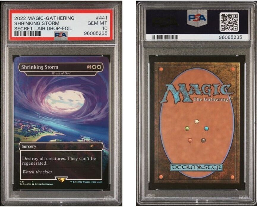PSA 10 Fortnite Secret Lair Shrinking Storm Foil Wrath of PSA 10 Fortnite Secret Lair Shrinking Storm Foil Wrath of