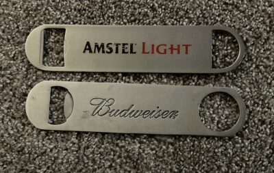 Budweiser -Amstel  Strong Metal Bottle ''Speed'' Opener | Logo w/o Bow tie Lot