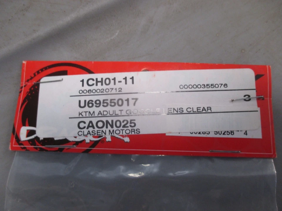 Dragon MDX MX D-Single Replacement Clear Lens Fits: KTM Adult Goggles U6955017 - Image 3 of 4