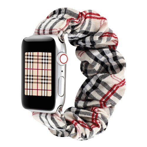Correa de banda de bucle de moda Scrunchie fr para Apple Watch Ultra 2 serie 9 8 7 SE 38-49 mm - Imagen 57 de 59