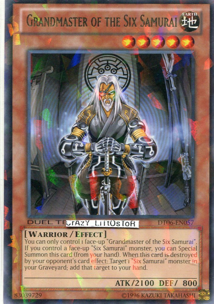 YU-GI-OH GRANDMASTER OF THE SIX SAMURAI DUEL TERMINAL RARE