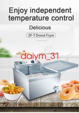 3kw Commercial Industrial Electric Deep Fryers Fryer Machine For Donut 12L 220V