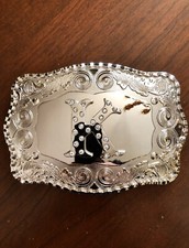 Big Western Initial Letter  K  Name Alphabet Monogram Unisex Men  s Belt Buckle