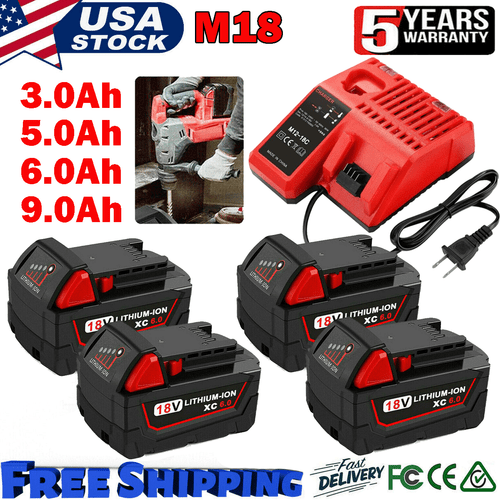 For Milwaukee M18 XC 9.0AH XC 5.0AH 18 