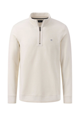 FYNCH HATTON  Troyer 1/4 Zip Twill Top/Off White - 2XL DHL NEXT DAY UVP £90