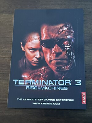 Terminator 3 Rise Of The Machines Movie Gaming Postcard - Original Brand  New