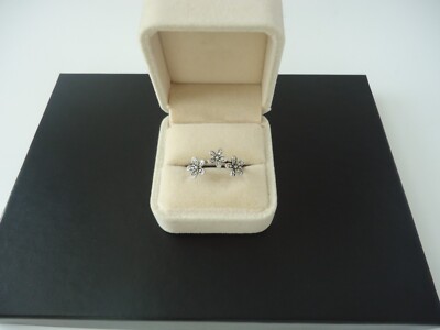 Authentic Pandora ALE Dazzling Daisies 925 Sterling Silver CZ Ring