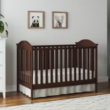 Baby Relax Adele 3-in-1 Convertible Crib, Espresso