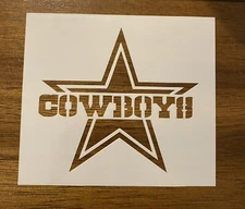 Dallas Cowboys 10 MIL Laser Cut Mylar Stencil Painting Art Supplies