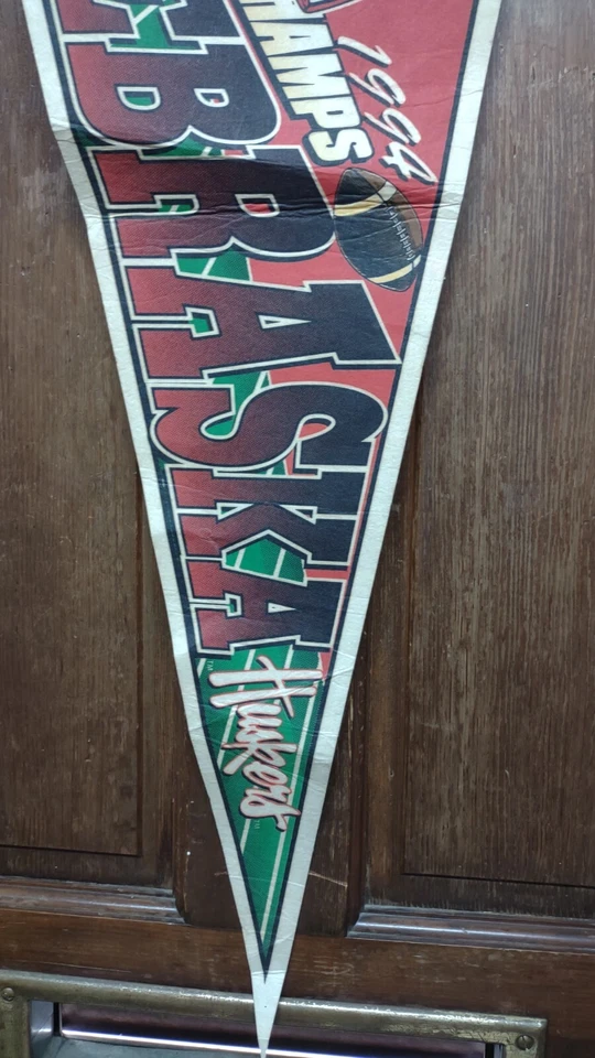 NEBRASKA HUSKERS 1994 National Champions 12" x 30" Pennant College Football - Image 3 of 4
