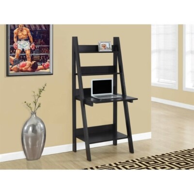 Scranton & Co 61'' Ladder Style Computer Desk in Cappuccino