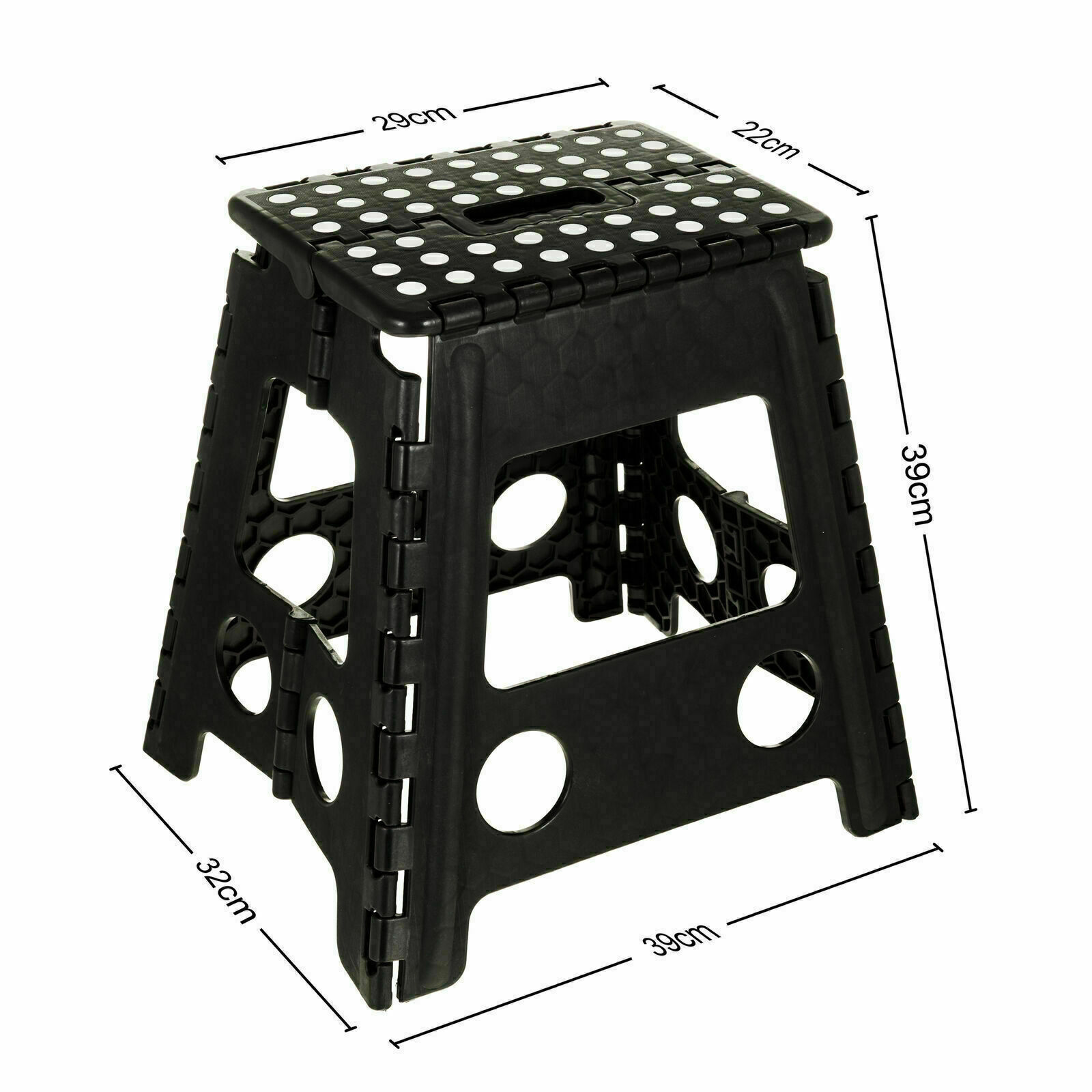 FOLDING STOOL MULTI PURPOSE PORTABLE CHAIR HOME SEAT PLASTIC