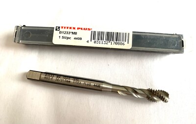 TITEX PLUS M8 HSS-E SPIRAL POINT TAP - 38/31.5mm ISO2 (6H) B1233 - Qty. 1 - NEW