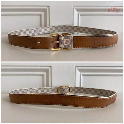 Authentic Louis Vuitton Damier Azur Leather SlimGold  display picture 1