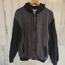 Vans Off The Wall Medium Black Jacket Zip-Up Hoodie Streetwear "Since 1966"