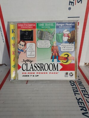 SoftKey Classroom PC Computer Game Educational Learning Math Time Reading - #62a