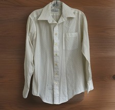 Vintage 70s Oleg Cassini Men's Striped Disco Shirt Sz 15 Made In USA