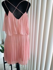 ASOS Design Pleated Blush Crop Top Mini Dress *NEW*