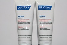 2x Ducray Sabal Argeal Champú Absorbente de Sebo 200 ml cuero cabelludo graso reduce el sebo