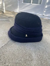 Lanvin En Bleu Women Cloche Vintage Style hat Fashion Designer