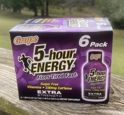 5 hour energy extra strength grape 6 pack 1.93 fl Oz Sugar Free