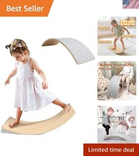 Versatile Wooden Montessori Balance Board - Supports 480lbs for All Ages