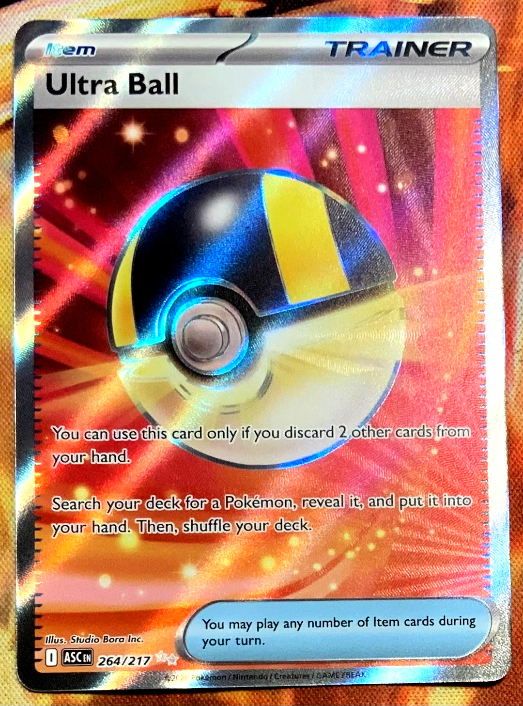 Pokemon TCG Ascended Heroes Ultra Ball Item Trainer 264/217