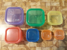 7 piece portion control containers set