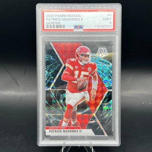 2020 Mosaic PATRICK MAHOMES Genesis Prizm CASE HIT PSA 9 Kansas City Chiefs