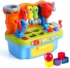 Woby Multifunctional Musical Learning Tool Workbench Toy Set for Kids with Sh...
