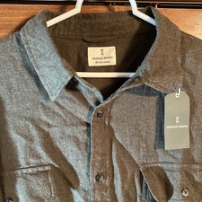 Mutual Weave Men’s Long Sleeve Shirt NWT Size XXL Nice  Flannel Front Pockets