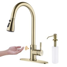 Touchless Faucet with Pull Down Sprayer, Motion Sensor Soap Dispenser - Sin...