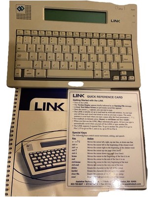 Link Portable Speech Keyboard Assistive Technology ALS Autism Vintage Works Well